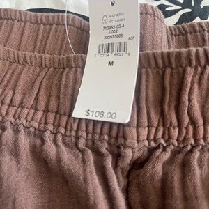 GAP Women's Wide Leg Barrel Pants in Brown